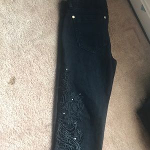 Black Jeans with lace design